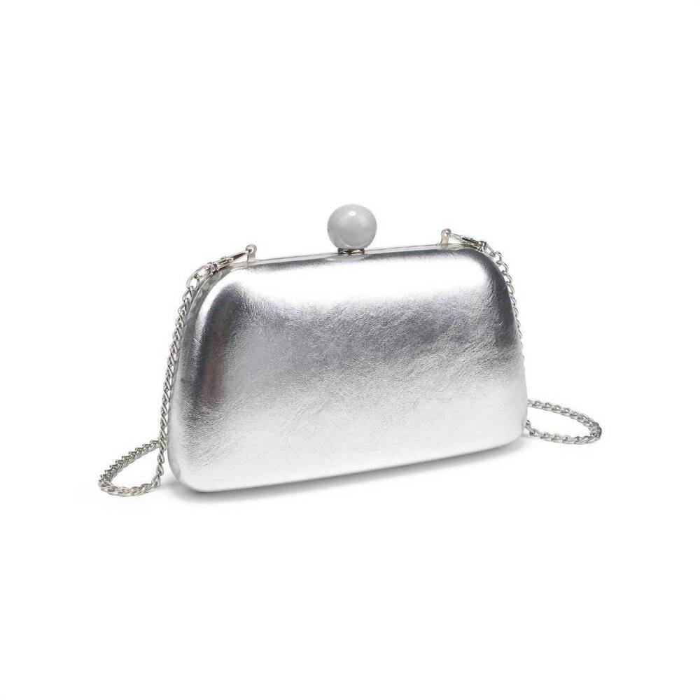 NEW URBAN EXPRESSIONS the st. tropez clutch in silver